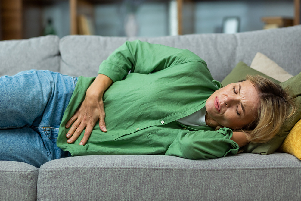 woman lying down