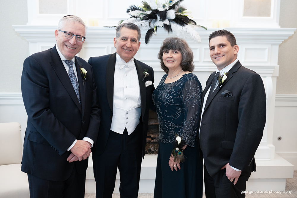 Mary Leahy, MD, MHA, CEO, Bon Secours Charity Health System, with honorees Rabbi Yosef C. Golding, Executive Director, Hatzoloh EMS of Rockland County; Michael L. Schwartz, MD; and Michael Peterson.