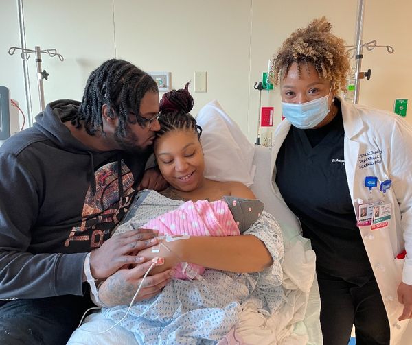 Queen Ivy Ni'elle Lacey was the first baby born at the new HealthAlliance Hospital